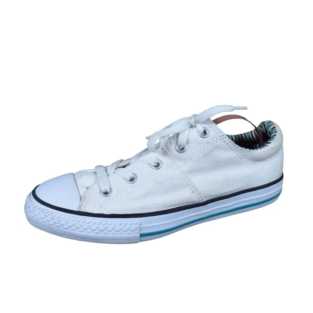 Converse Chuck Taylor All Star Madison Girls Shoe Size‎ 3 Casual White Canvas